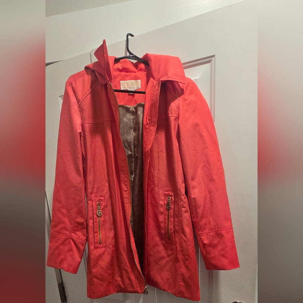 Womens Orange Michael Kors Jacket
